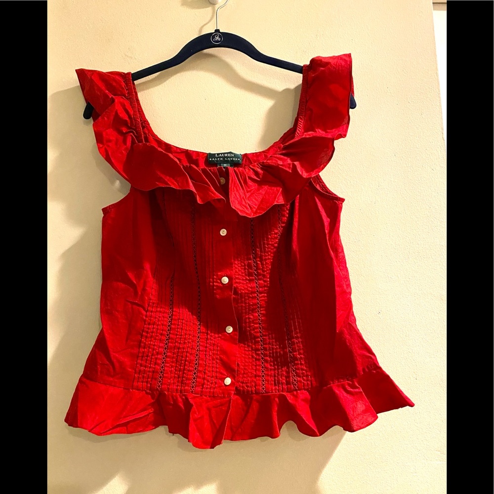 Lauren Ralph Lauren ruffled top